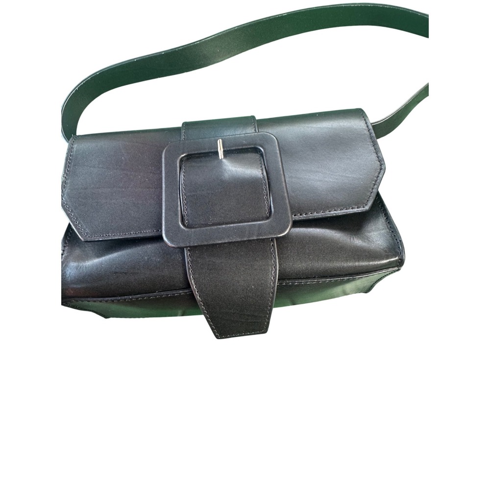 & Other Stories Structured‎ Black Leather Buckle Bag